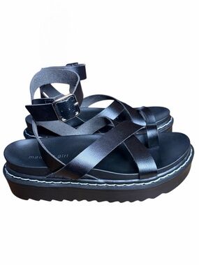 Madden Girl Black Strappy Platform Woman’s Sandals